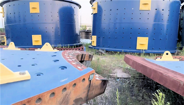 2 Units - Unused Flsmidth 22' X 36.5' (6.7m X 11m) Ball Mills With Dual 4,900 Kw (6,662 Hp) Motor Drives)